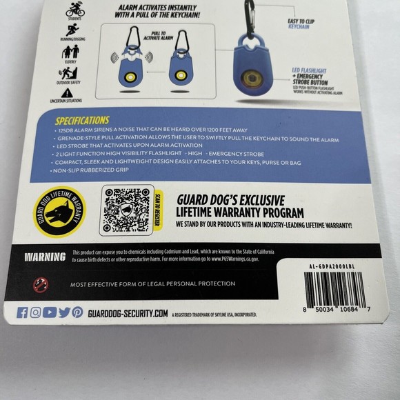 Guard Dog Security Portable Security Alarm Keychain Self Defense - Picture 3 of 5